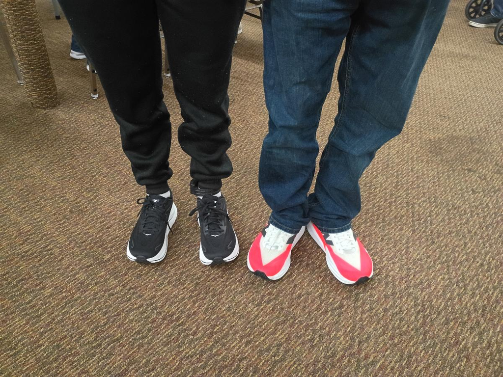 Participants in comfortable shoes